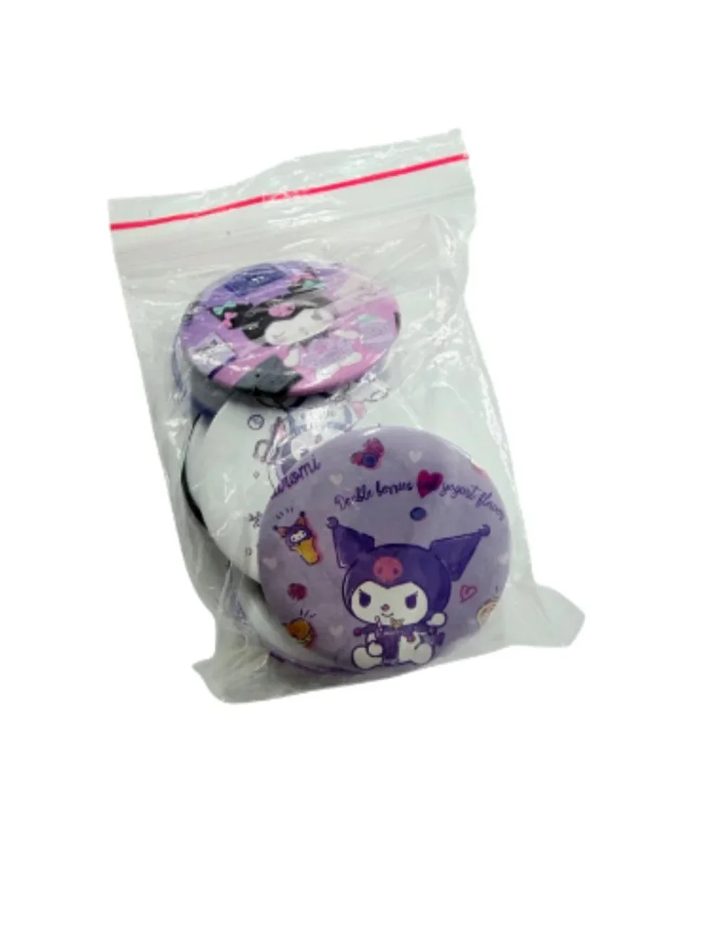 Kuromi 5Pc Backpack Set Plaid School Bag Lunch Bag Pencil Case Plush NWT